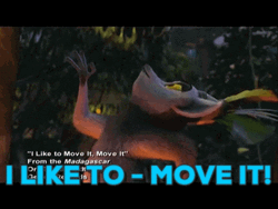 King Julien Singing Dancing Move It GIF