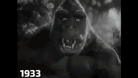 King Kong Evolutions Through Time GIF