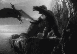 King Kong Fighting With Giant Bird Stop Motion Animation  GIF