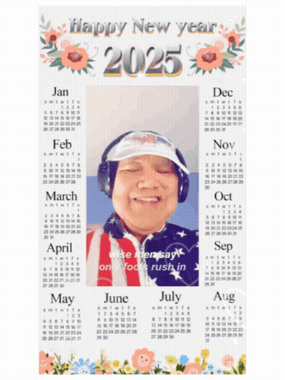 King Nelson Is Featured On The Calendar For The Year 2025 GIF