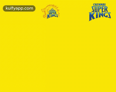King Of Kings Chennai Is Written In Blue On A Yellow Background GIF