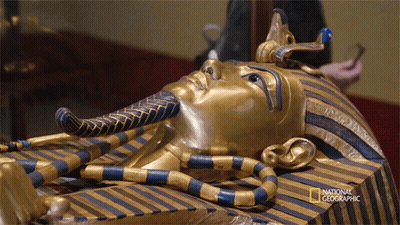King Tut Lego Statue GIF