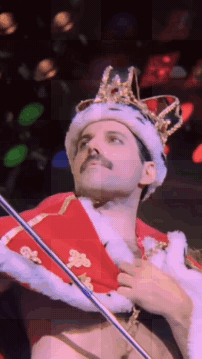 King With Crown And Sash GIF