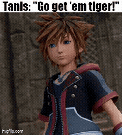Kingdom Hearts Character Standing GIF