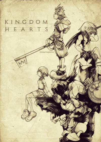 Kingdom Hearts Characters With Key Letter M GIF