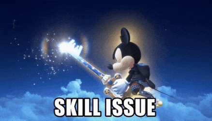 Kingdom Hearts Mickey Mouse Skill Issue GIF