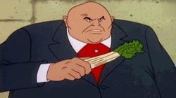 Kingpin Eating Vegetable GIF