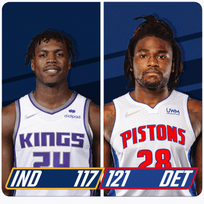 Kings And Pistons Basketball Players GIF