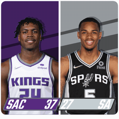 Kings And Spurs Players Together GIF