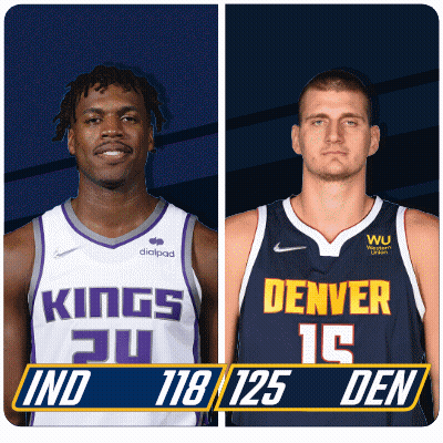Kings Vs Denver Basketball Players GIF
