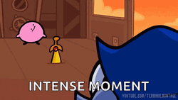 Kirbo Star Warrior Intense Moment GIF