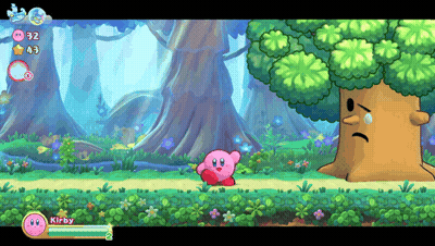 Kirby And Sad Tree GIF