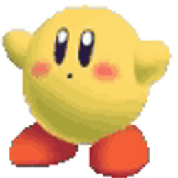 Kirby Changes Color Boing GIF