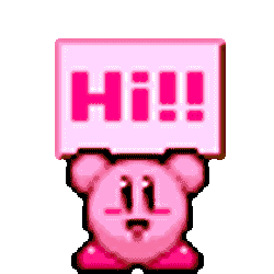 Kirby Hi Sticker GIF