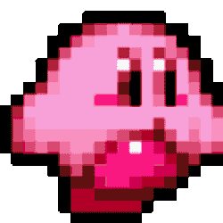 Kirby Walking Sticker GIF