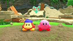 Kirby With Bandana And Elfilin