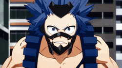 Kirishima Blue Haired Transformation GIF