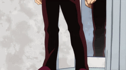 Kirishima Changing Outfit GIF