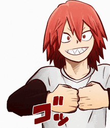 Kirishima Fists Bumping GIF