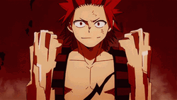 Kirishima Ready To Fight GIF