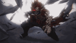 Kirishima Red Riot Sparking GIF