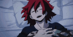 Kirishima Sleeping Peacefully GIF