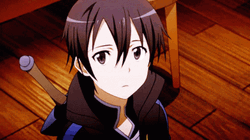 Kirito Looking Away GIF
