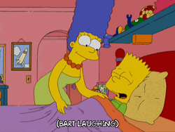 Kiss Goodnight Bart Simpsons GIF