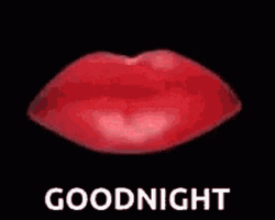 Kiss Goodnight Lips GIF