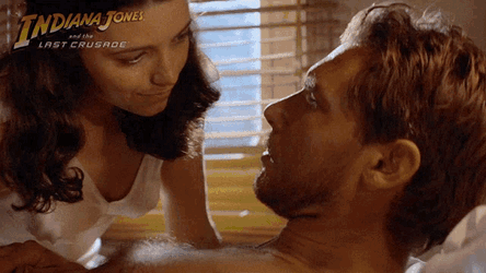 Kiss Marion Ravenwood GIF