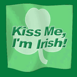 Kiss Me Im Irish Flag Waving GIF