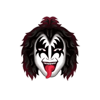 Kiss Member Tongue Out Sticker
