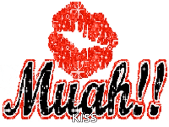 Kisses Glittery GIF