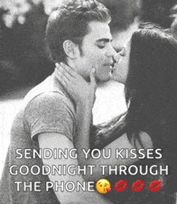 Kisses Through The Phone Kisses Goodnight GIF