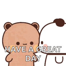 Kissing Bear Couple Have A Great Day GIF