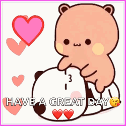 Kissing Bears Have A Great Day GIF
