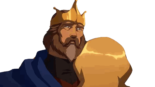 Kissing Men With Crown Sticker