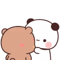 Kissing Panda Bear GIF