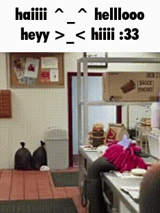 Kitchen Sign Saying Hellooo GIF