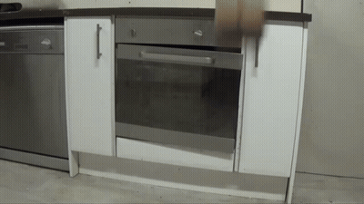 Kitchen With Stainless Steel Appliances GIF