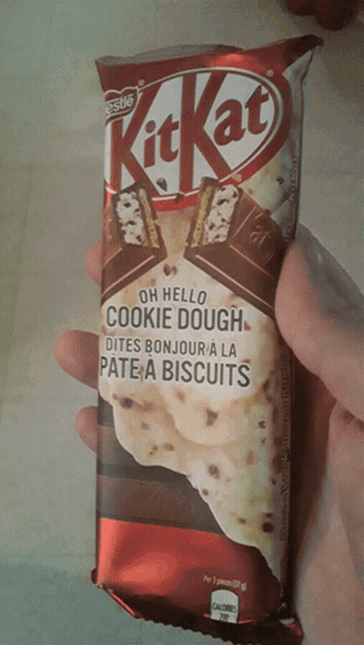 KitKat Bar Saying Oh Hello Cookie Dough GIF