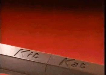 KitKat Chocolate Bar Snapped In Half GIF