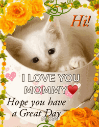 Kitten Have A Great Day Mommy GIF