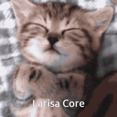 Kitten Sleeping Larisa Core GIF