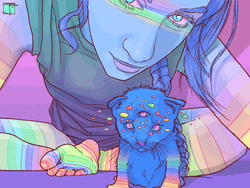 Kitten With Three Eyes GIF