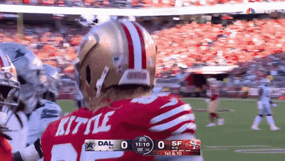 Kittle Football Player On Field GIF