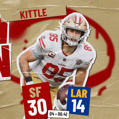 Kittle Holding Football GIF