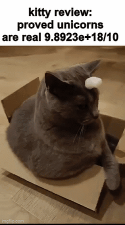 Kitty Review Proved Unicorns GIF