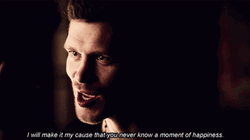 Klaus Mikaelson Angry Threat GIF