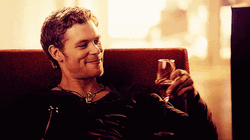 Klaus Mikaelson Classy Drinking GIF